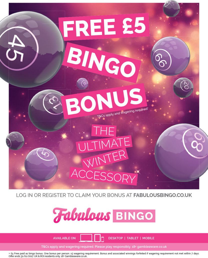 fabulous bingo 100 free spins